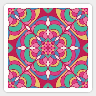 Pink Mandala Floral Sticker